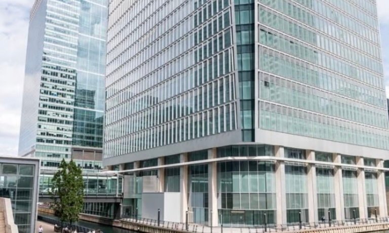 UDIX Tech office building at WeWork, 30 Churchill Place, Canary Wharf, London